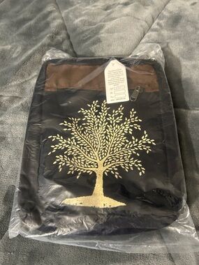 Embroidered Tree Crossbody Bag - Black - one black bag not the pair
